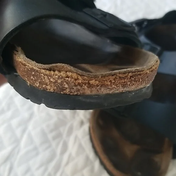 Birkenstock Black Leather Sandals - Picture 5 of 9